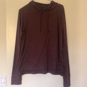 Womens Gaiam hooded yoga top size M